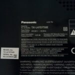 Panasonic TX-L47DT50 arka etiket