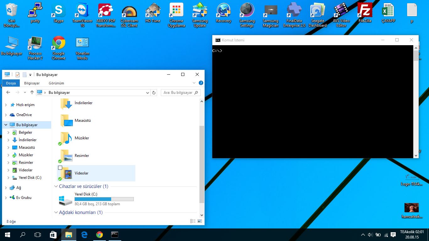 windows 10 klavye ayarları