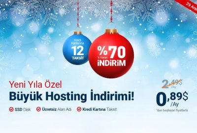 yeni yıl hosting indirimi