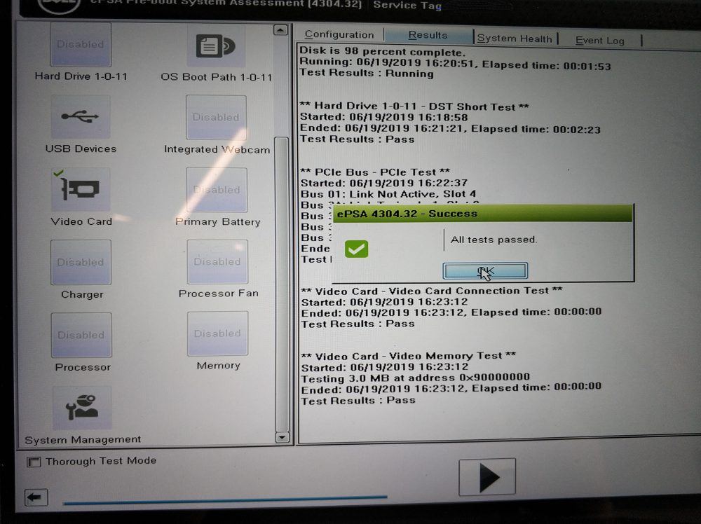 Dell Diagnostic test