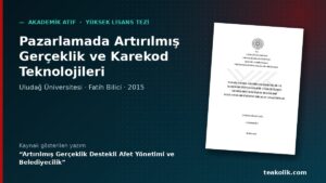 Pazarlamada Artırılmış Gerçeklik ve Karekod Teknolojileri – akademik atıf, Hamza Şamlıoğlu TEAkolik